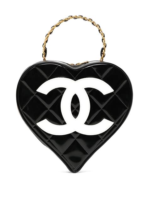 chanel cc heart vanity bag|second hand Chanel vanity bags.